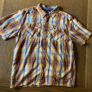 North Face Men's Shirt Button-Down Short Sleeve Size L